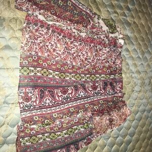 Off the shoulder printed top